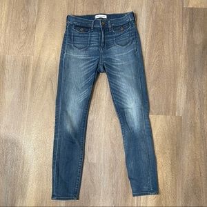 Madewell high riser crop jeans
